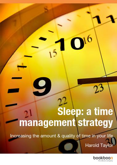 Sleep: a time management strategy